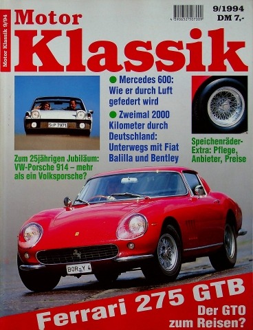 Deckblatt Motor Klassik (09/1994)